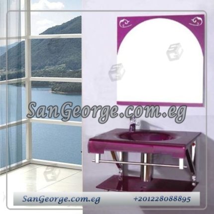 Glass Vanity Set 21 Light Purple 80 cm by San George Design