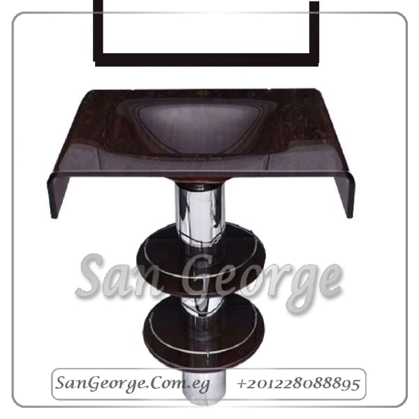 Glass Vanity Set 2209 Dark Purple 70 cm by San George Design