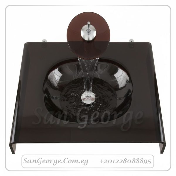 Glass Vanity Set 2209 Dark Purple 70 cm by San George Design