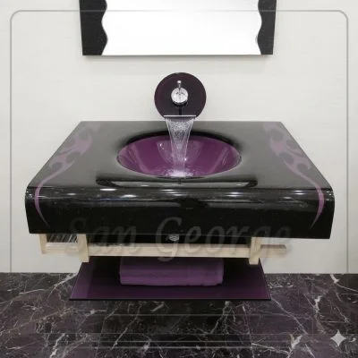 حوض حمام زجاجي 235 80 سم معلقه  من San George Design
