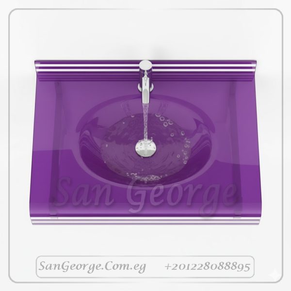 مجموعة حمام زجاج 743 80 سم معلقه  من San George Design