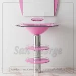 وحده حمام زجاج 295 بينك 60 سم على الارض  من San George Design