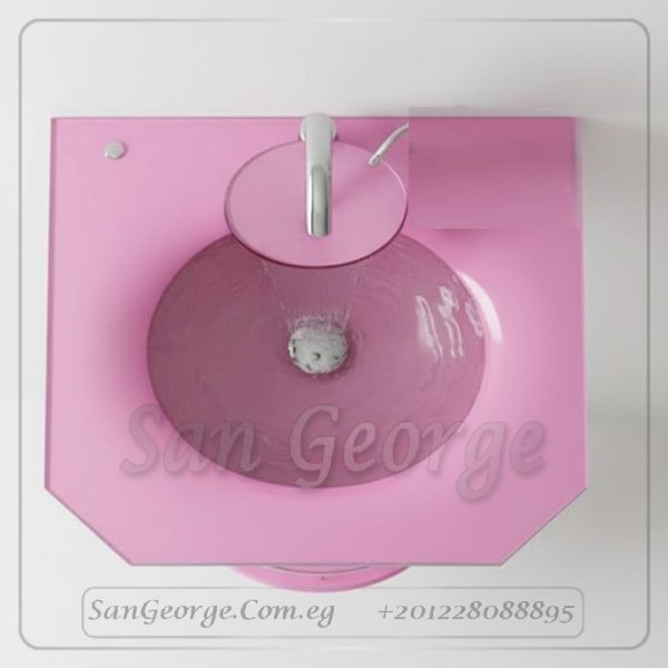 وحده حمام زجاج 295 بينك 60 سم على الارض  من San George Design