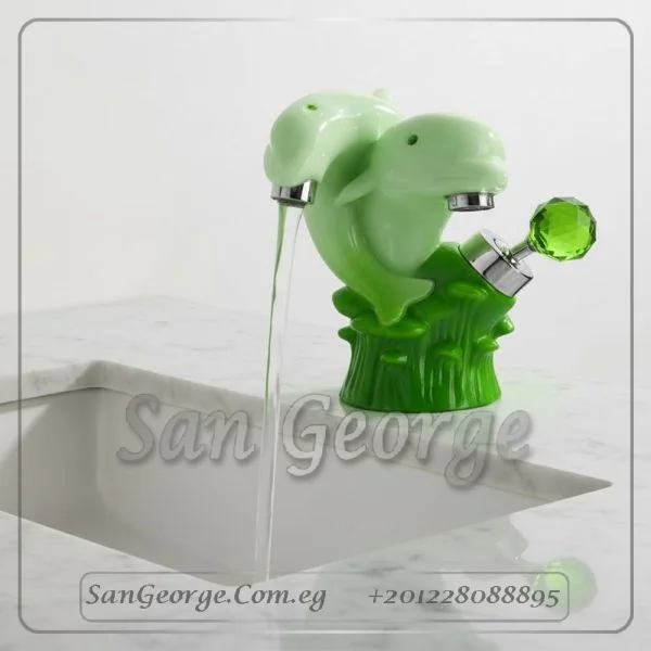 خلاط حوض حمام مستورد تمثال مودرن موديل Statue-mix-19-Green