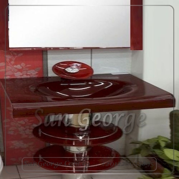 وحدة الحمام الزجاجيه 32 نبيتي 80 سم على الارض من San George Design