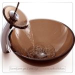 حوض زجاج الحمام A-2008 BROWN من San George Design