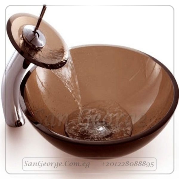 حوض زجاج الحمام A-2008 BROWN من San George Design