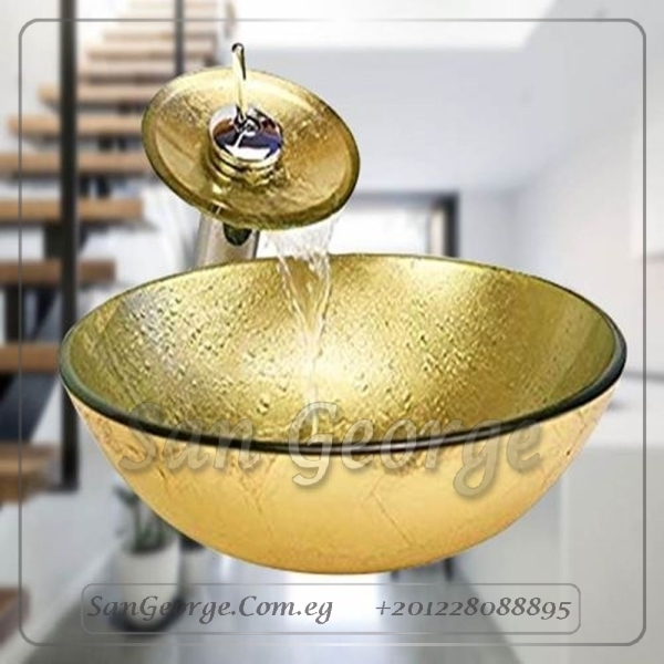 Glass Bathroom Sink B-2011-3 by San George Design