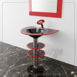 وحده حمام زجاج 3206 اسود 80 سم على الارض  من San George Design