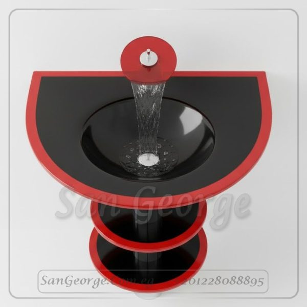 وحده حمام زجاج 3206 اسود 80 سم على الارض  من San George Design
