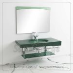 Glass Vanity Set 324 Olive X Red 80 cm by San George Design