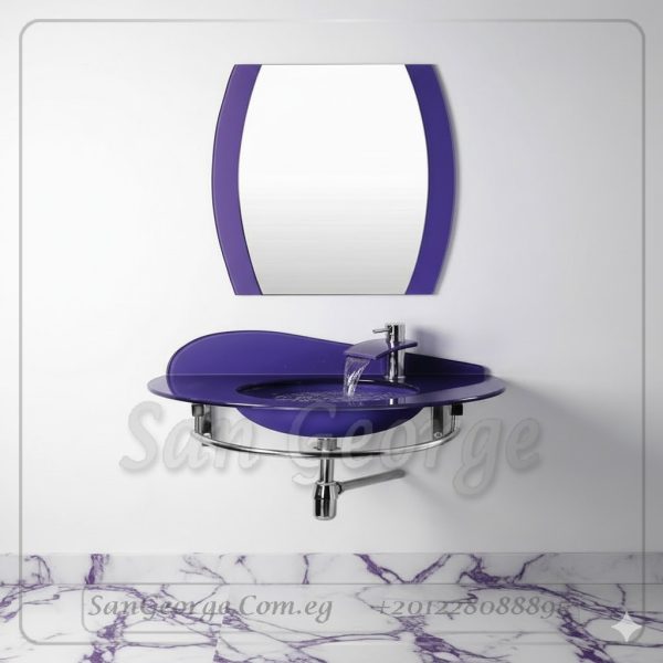 وحدة الحمام الزجاجيه 328 موف 60 سم معلقه  من San George Design