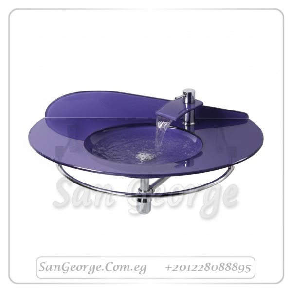 وحدة الحمام الزجاجيه 328 موف 60 سم معلقه  من San George Design