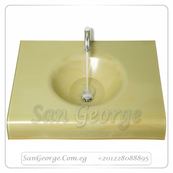 Glass Basin Set 329 Gold 90 cm by San George Design