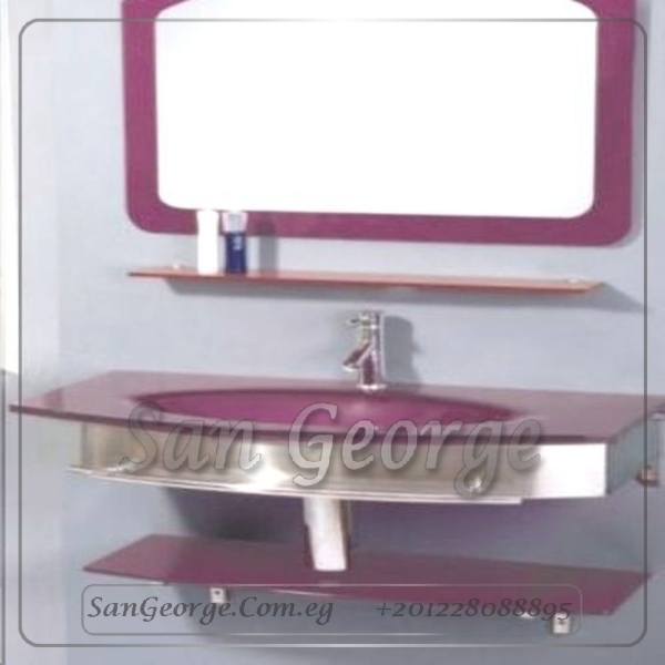 حوض حمام زجاج 329 نبيتي 90 سم معلقه من San George Design