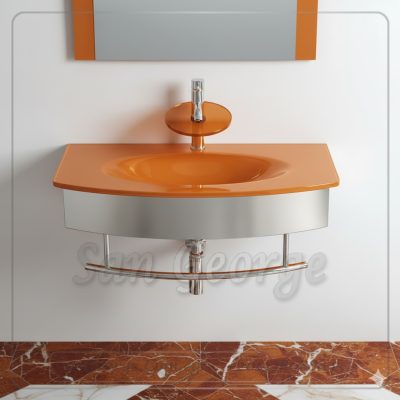وحده حمام زجاج 329 اورنج 90 سم معلقه  من San George Design