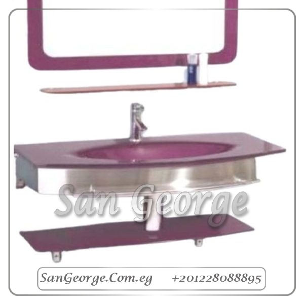 حوض حمام زجاج 329 نبيتي 90 سم معلقه من San George Design