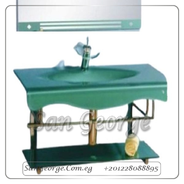 Glass Basin Set 331 Green 80 cm by San George Design