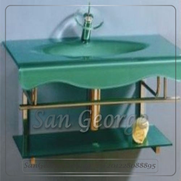 Glass Basin Set 331 Green 80 cm by San George Design