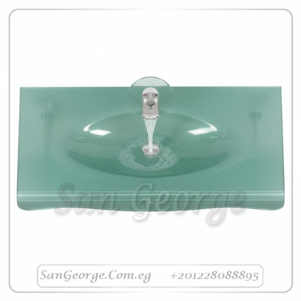 Glass Basin Set 331 Green 80 cm by San George Design