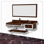 وحده حمام زجاج 357 80 سم معلقه  من San George Design