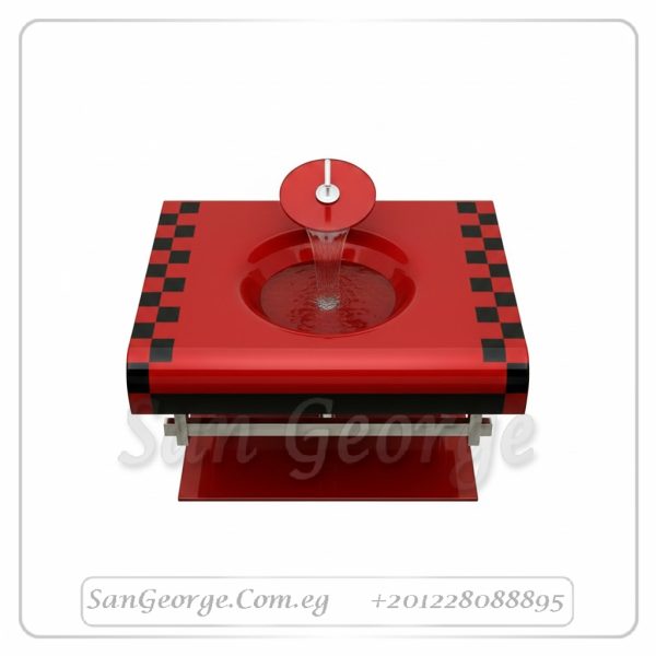 مجموعة حوض زجاج 361 اسود 90 سم معلقه  من San George Design