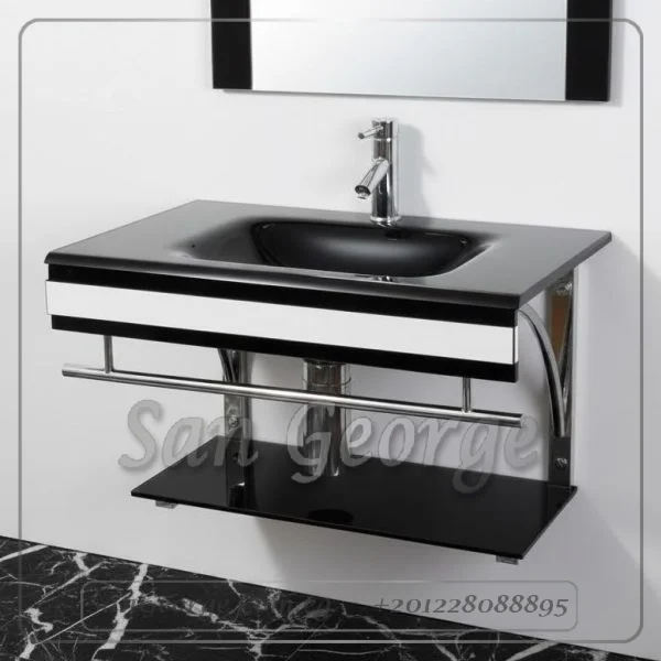 Glass Bathroom Vanity Set 362 80 cm by San George Design