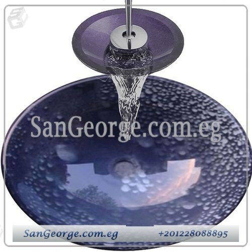 Glass Bathroom Sink Bowls B-39 by San George Design