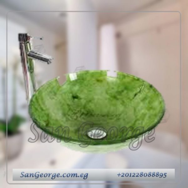 Glass Bathroom Sink B-4062 by San George Design