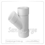 مشترك T واى مفتوح قطر 110 مم ( 4 " بوصه ) صرف ابيض من الشريف