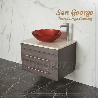 Glass Wood Vanity Br-Mar-Bg-065
