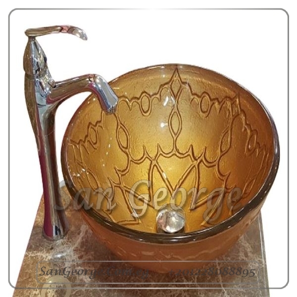 Glass Bathroom Sink C-5034 by San George Design