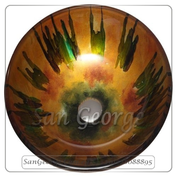 Glass Bathroom Sink C-5014 by San George Design