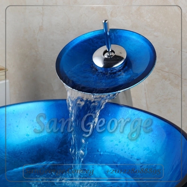 حوض تحفه حمام 5020-BLUE من San George Design