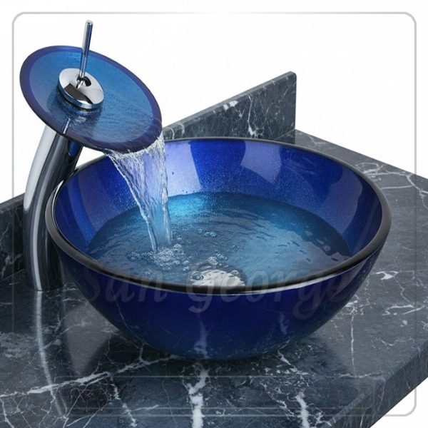 حوض تحفه حمام 5032-BLUE من San George Design