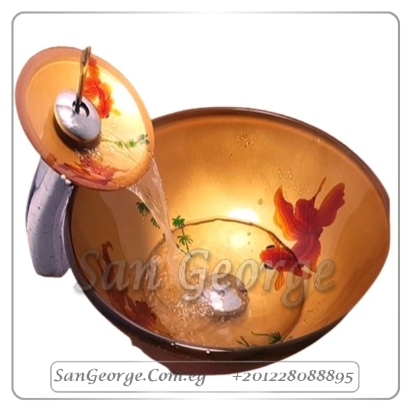Glass Bathroom Sink Bowls C-5004A by San George Design