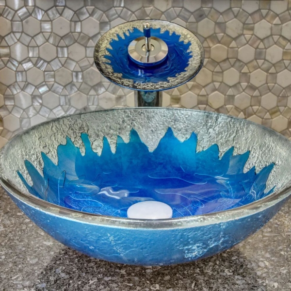 Bathroom Glass Sink C-5011 by San George Design
