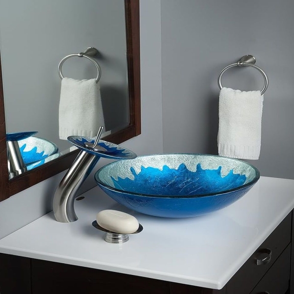 Bathroom Glass Sink C-5011 by San George Design