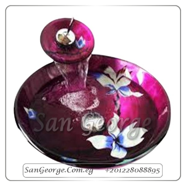 Bathroom Glass Sink Move 6180by San George Design