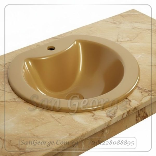 Glass Bathroom Sink Bowls A-5032GOLD by San George Design