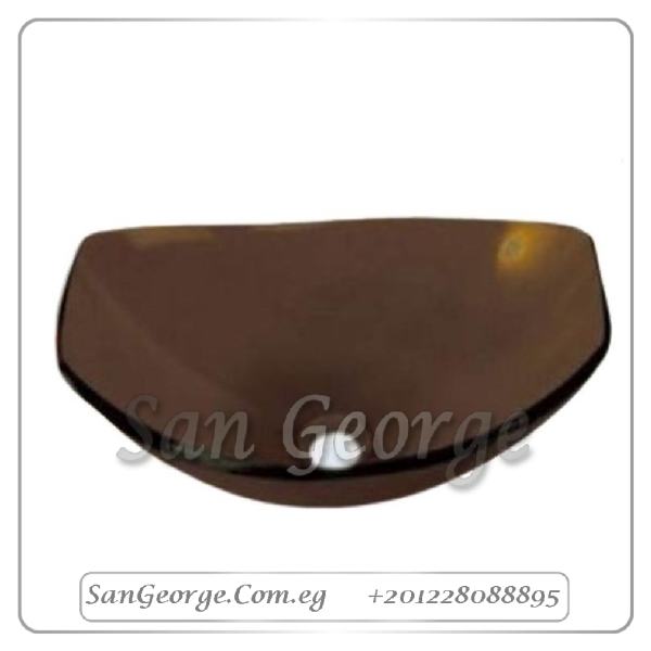 Glass Bathroom Sink B-Brown2 by San George Design