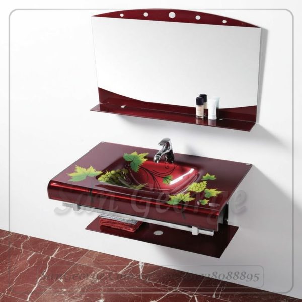 Glass Basin Set 67 Purple 80 cm by San George Design