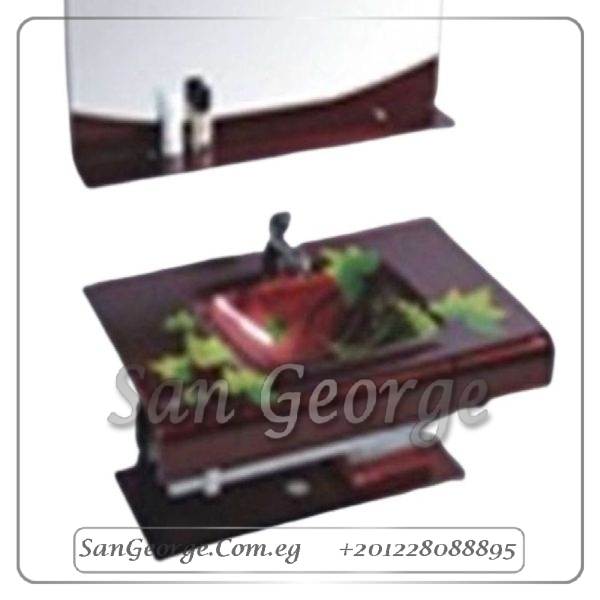 Glass Basin Set 67 Purple 80 cm by San George Design