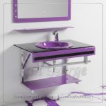 Glass Basin Set 6031 Light Purple 80 cm by San George Design