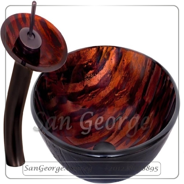 Glass Bathroom Sink C-6046 by San George Design