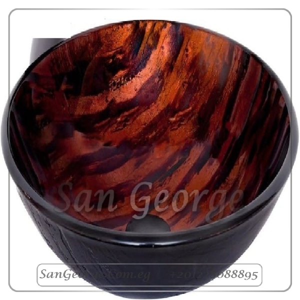 Glass Bathroom Sink C-6046 by San George Design