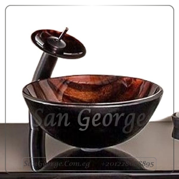 Glass Bathroom Sink C-6046 by San George Design