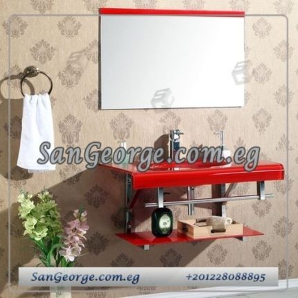 Glass Vanity Set 6054 Red 60 cm by San George Design