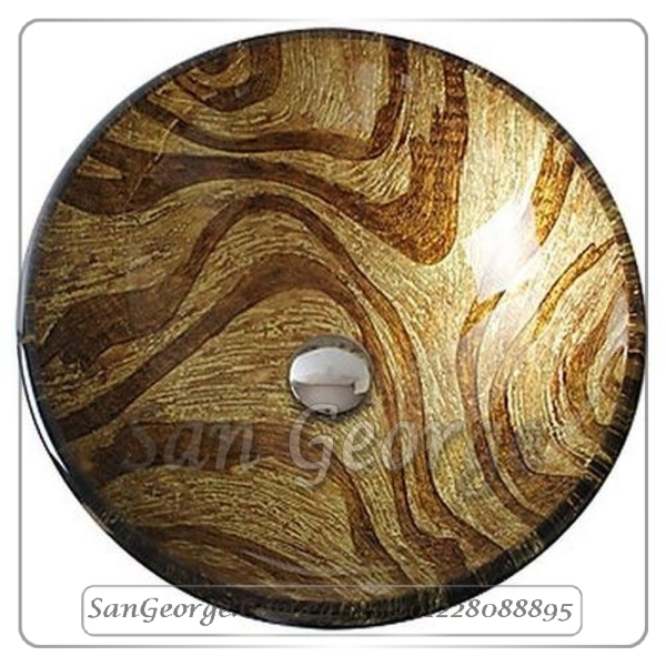 Bathroom Glass Sink C-6340 by San George Design