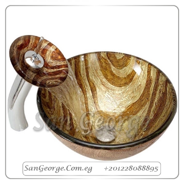 Bathroom Glass Sink C-6340 by San George Design